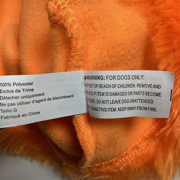 Halloween Pumpkin Dog Costume Clothes Large Breed - Picture 6 of 6